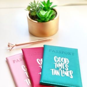 Summer, Good Times and Tan Lines passport cover
